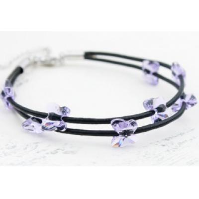 欧美高档饰品 水晶手链时尚百搭真金保色电镀