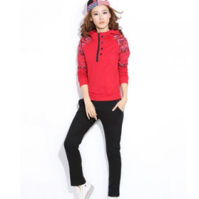 秋装新款女装韩版时尚长袖套头卫衣外套女大码运动服休闲套装