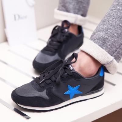 春季时尚 头层皮拼接 韩版休闲运动鞋舒适男式球鞋