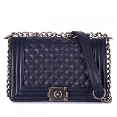 小香风菱格链条包牛皮包包新款真皮女包单肩斜跨小包女包