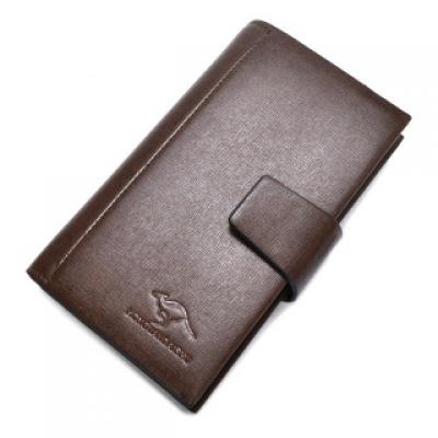 鸿岩袋鼠男士手包 男包 手抓包 商务牛皮手包 单层手拿包